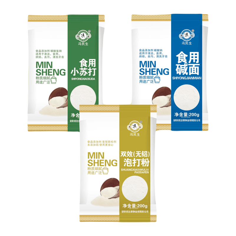 食用小苏打、食用碱面、双效泡打粉-200g