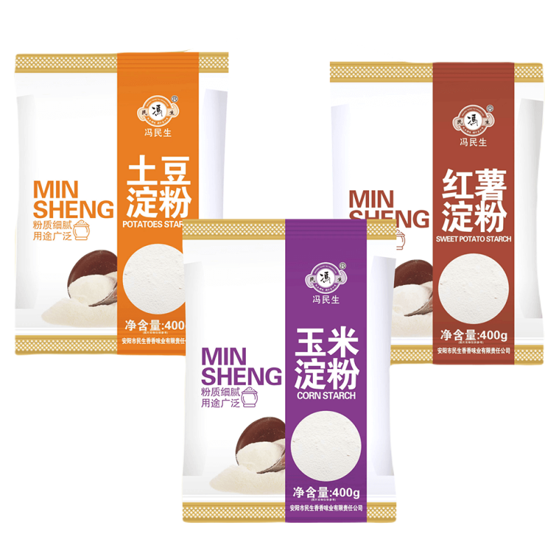 土豆淀粉、玉米淀粉、红薯淀粉-200g